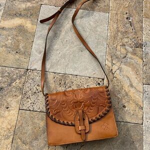 Patrick Nash Brown Leather Crossbody Bag